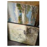 Miscellaneous vintage art lot