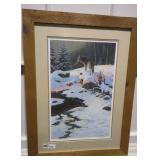 Framed and signed m.budden print