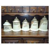 Set of 5 Vintage Pfaltzgraff Canisters