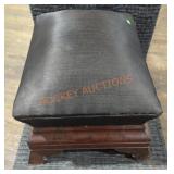 Antique horsehair footstool