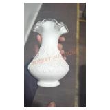 Vintage Fenton Milk Glass Vase