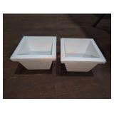 4pc Small Decorative Wood Planters