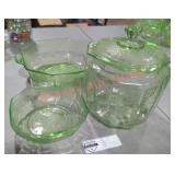 Vintage Princess Uranium/Vaseline Dishes