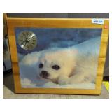 Baby Seal Wooden Wall Clock