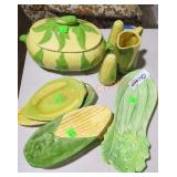 Corn themed dishes