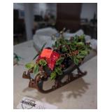 Cast Iron Sleigh Candle Holder