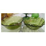 Pair of MCM  Green salad Bowls