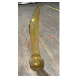 Vintage L.E Smith Amber Swing Vase