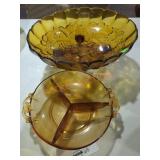 Amber Glass Dishware