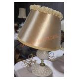 Vintage Milk Glass Table Lamp