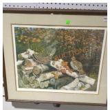 Framed and signed Owen j. Gromme print