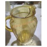 Anchor Hocking honey amber glass pitcher