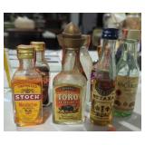Vintage Mini Liquor Bottles