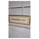 Framed Lewisburg 1979 art print by Jeanette