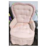 Small pink vanity chair