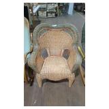 Whicker patio chairs
