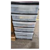 Plastic rolling storage unit