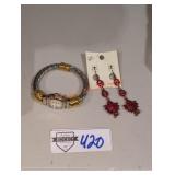 Kristine Quartz Watch & Earrings
