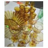 Vintage MCM Amber Glass Dishes
