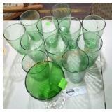 Miscellaneous Green Glasses