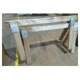 Two Wood Sawhorses