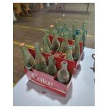Empty Vintage Glass Coke Bottles