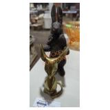 Metal Mouse and Rabbit Statues