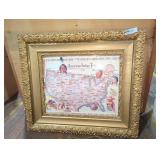 B. Stroble Signed Map of American Indian Tribes