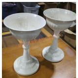 Vintage Royal Haeger 16-in tall  urns
