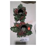Vintage cast iron candle holder
