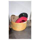 Ladies hats in cheese box