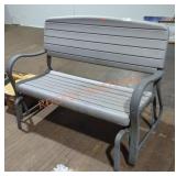 Plastic Outdoor Bench Swing 49inx20inx35in