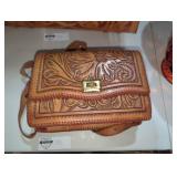 Vintage Embossed Leather Purse