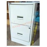 18inx15inx28in Two Drawer Tan Filing Cabinet