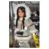 Vintage Inuit Porcelain Doll