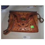 Vintage Embossed Leather Purse