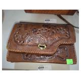 Vintage Embossed Leather Purse
