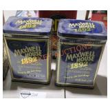 Vintage  Maxwell House Coffee Tins