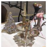 Decorative Brass Candlestick Holders