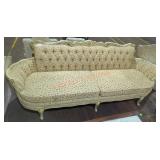 Yellow Floral Victorian Style Sofa