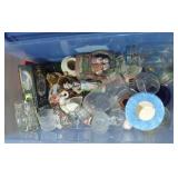 Misc. Dishware Tote Lot