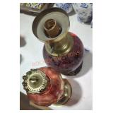 Pair of oil lamps