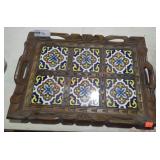 Mexican tile tray
