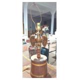 Pair Vintage Brass Bald Eagle Lamps