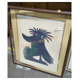 The crested trumpeter of assam  print 48/150 by