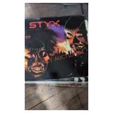 Vintage vinyl record lot (Styx,Santana)