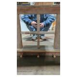 Vintage Coat Hanger with Small Mirror