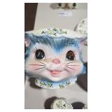 Vintage lefton priss kitty cat dishware