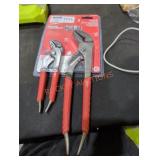 Milwaukee 2 PC comfort grip straight jaw pliers
