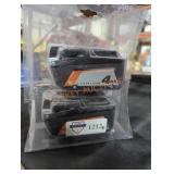 2 Ridgid 18v 4 ah batteries